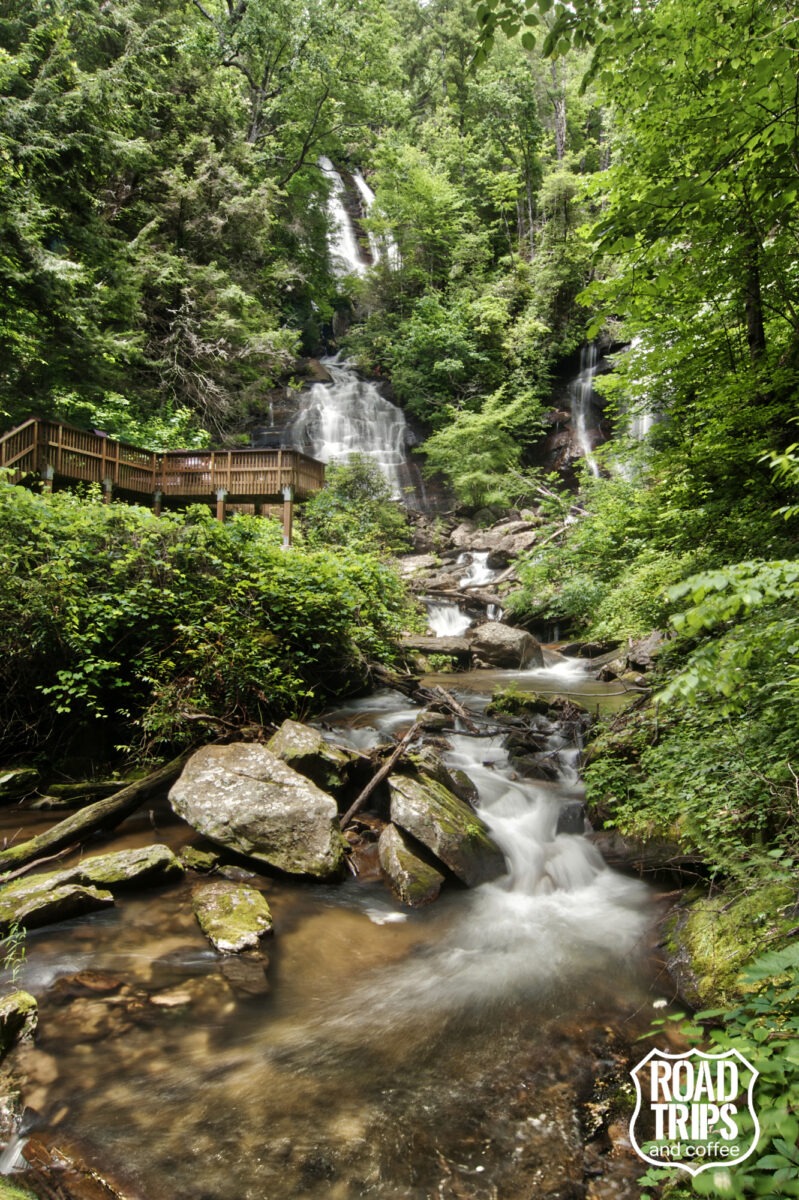 The Upper Observation Deck near the base of Anna Ruby Falls.
