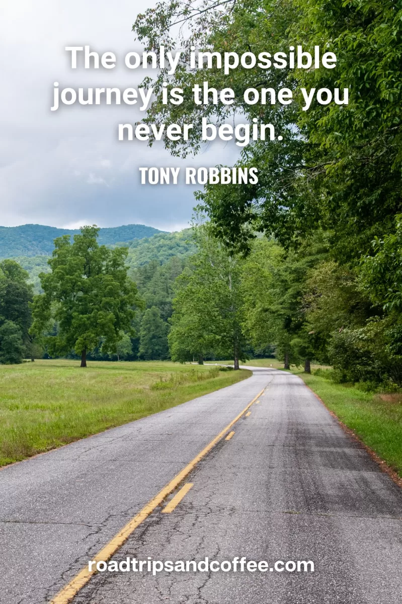 “The only impossible journey is the one you never begin.” – Tony Robbins 